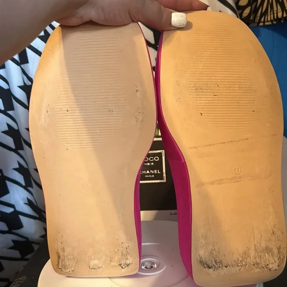 Pink Platform Sandals very soft and comfy size 41 or 8.5 in US - Picture 3 of 5